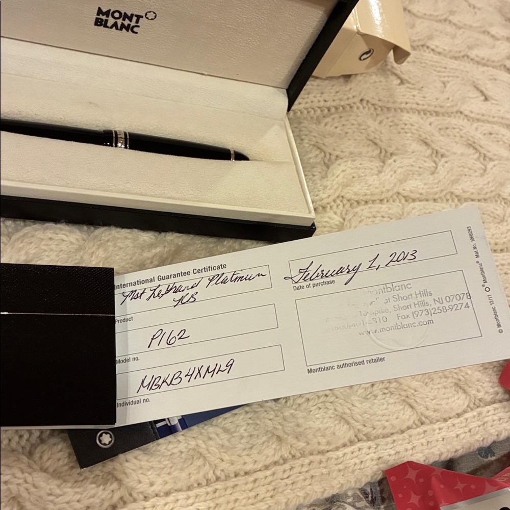 MONTBLANC PLATINUM-COATED BALLPOINT PEN - Picture 8 of 8